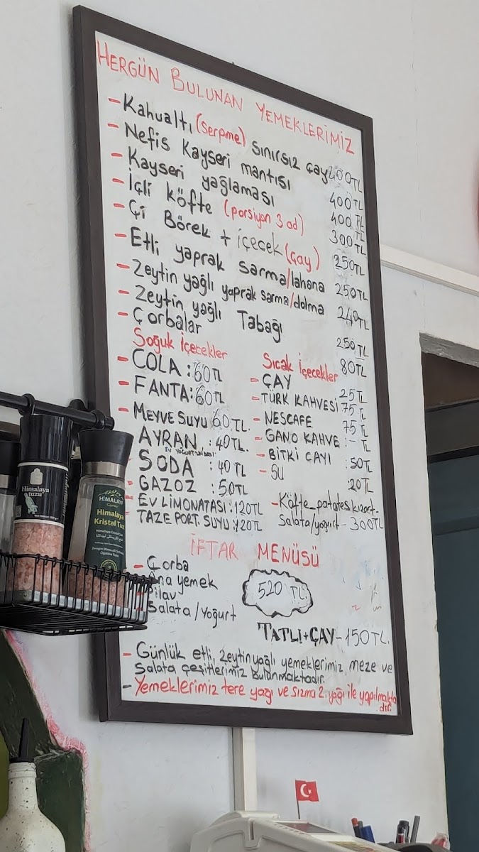 Menu Kayseri Mutfağı-3