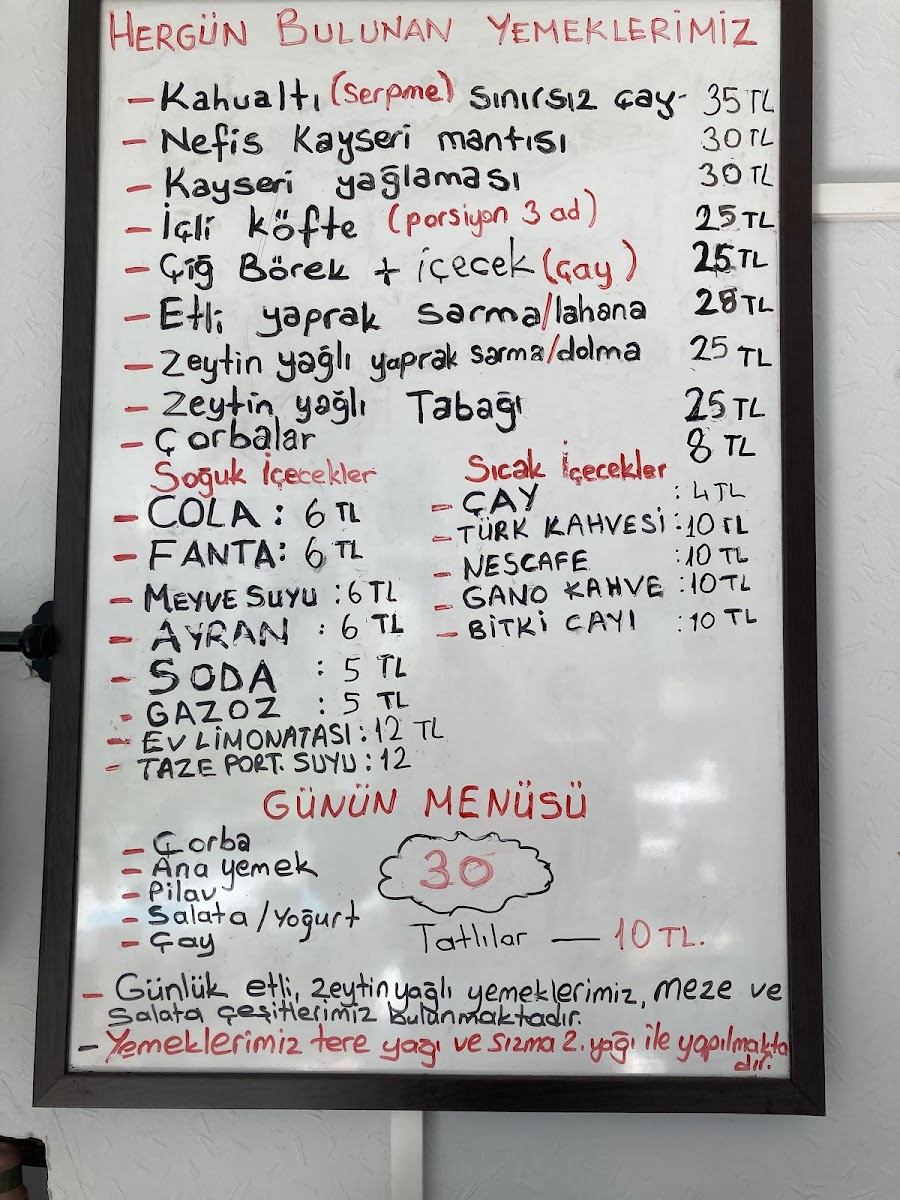 Menu Kayseri Mutfağı-6